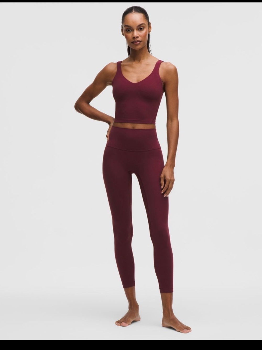 NWT lululemon Align No Line™ High-Rise
Pant 25" Burgundy Bay Size: 6 - Picture 5 of 5